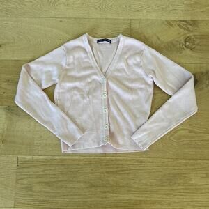 Brandy Melville - V Neck Knit Cardigan in Blush Pink